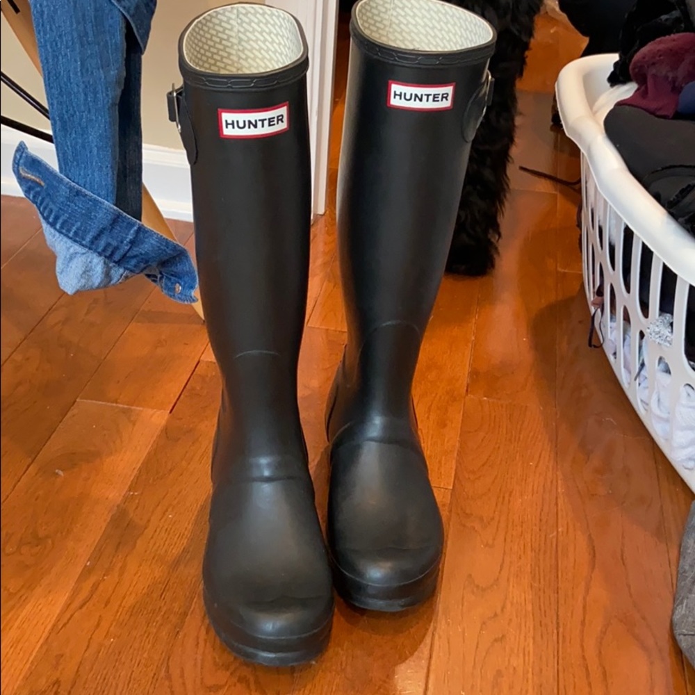 Hunter tall rain boots